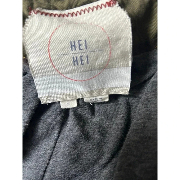 Anthropologie Hei Hei Green Quilted Riding Jacket Small - Picture 5 of 11